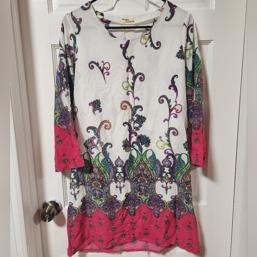 𝅺million Bullpup Medium Casual Long-Sleeve Dress